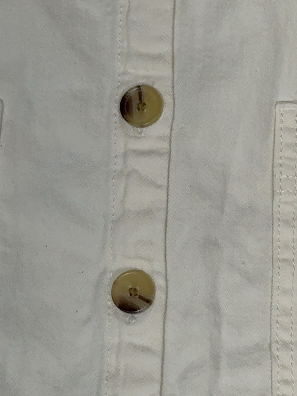 Old Navy Women’s M Tall White Cotton Button Front Sleeveless Dress Pockets - Picture 6 of 13